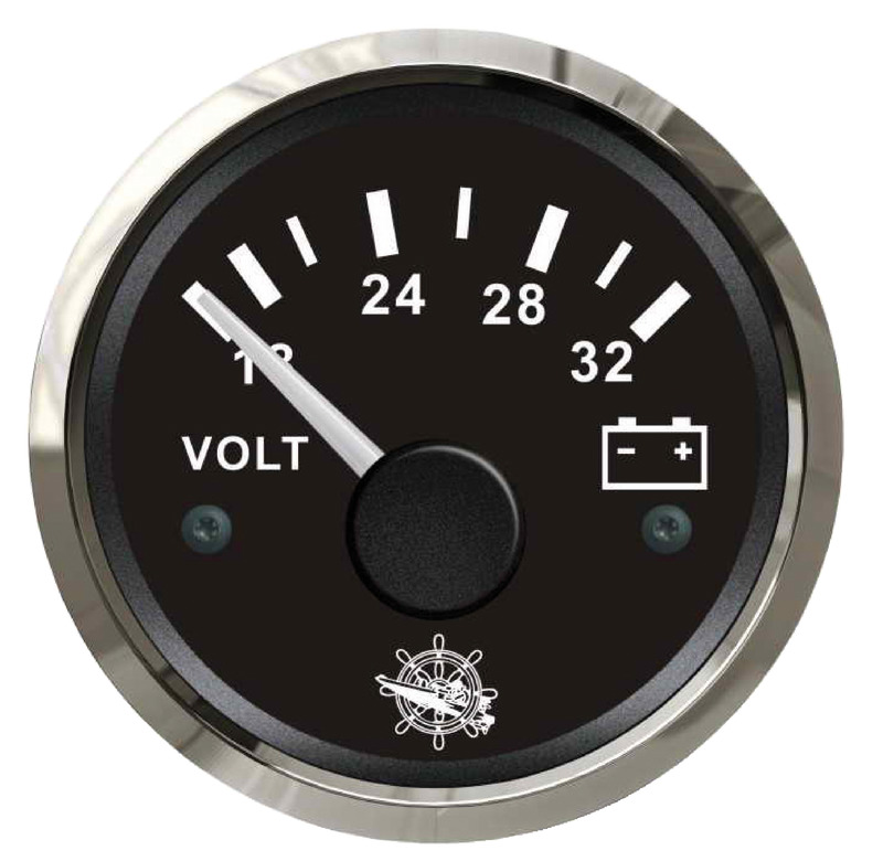 Voltmetar Crni Sjajni 24v